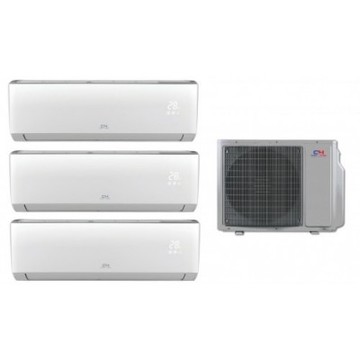 CH-Alpha inverter 7,0 kW met 3 x 2,5 kW  binnenunits met WiFi